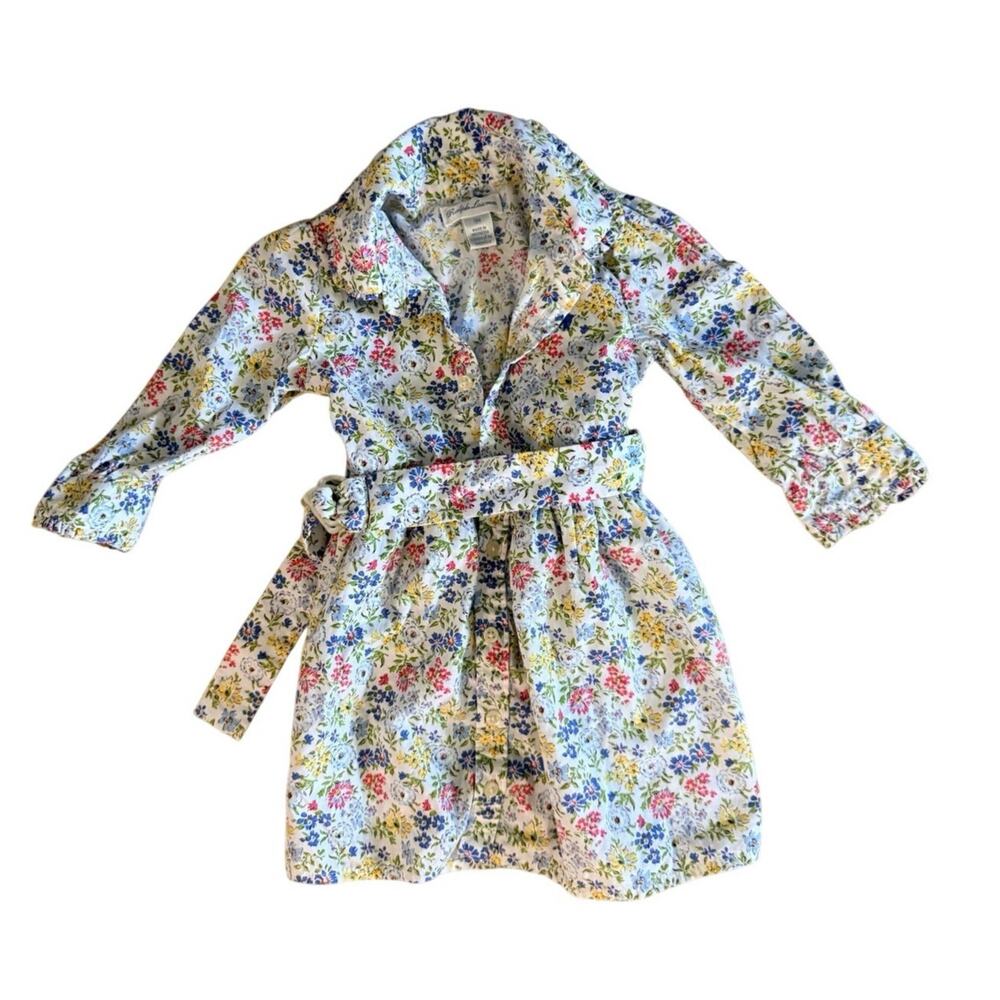 Ralph Lauren Floral Button Up Baby Dress Sz 9M